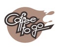 Coffee to go sign. Vector illustration. handlettering text