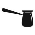 Coffee turka icon simple vector. Hot drink