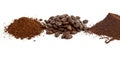 Coffee types Royalty Free Stock Photo