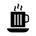 Coffee vector glyph flat icon Royalty Free Stock Photo
