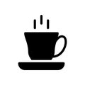 Coffee vector glyph flat icon Royalty Free Stock Photo