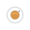 Coffee vector glyph flat icon Royalty Free Stock Photo