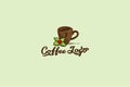 Coffee vector logo EPS 10 Royalty Free Stock Photo