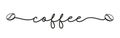 Coffee. Vector logo word. Royalty Free Stock Photo