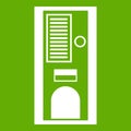 Coffee vending machine icon green