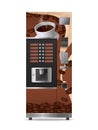 Coffee Vending Machine Realistic Icon