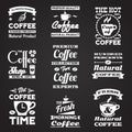 Coffee vintage labels set Royalty Free Stock Photo