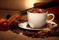 Coffee and violin