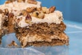 Coffee and Walnut Cake Royalty Free Stock Photo