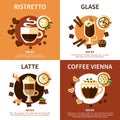 Coffee 2x2 Design Concept Royalty Free Stock Photo