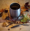 Coffee'n autumn series 02 Royalty Free Stock Photo