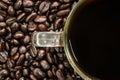 Coffeebean white cup Royalty Free Stock Photo