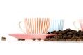 Coffeecup and beans Royalty Free Stock Photo