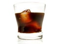 Coffeee Liquor Cocktail on white Background Royalty Free Stock Photo