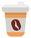 Coffeee to go in a cup, icon icon