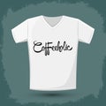 Coffeeholic, coffee addict vector shirt design Royalty Free Stock Photo