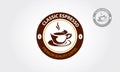 Classic Espresso vector logo template.