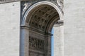 Coffer ceiling of the famous Triumphal Arch in Paris Royalty Free Stock Photo