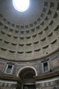 Coffered concrete dome in details, Pantheon, Rome, Italy