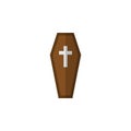 Coffin Flat Icon. Casket Vector Element Can Be Used For Casket, Coffin, Dead Design Concept.