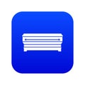 Coffin icon digital blue
