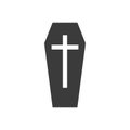 Coffin icon simple icon Royalty Free Stock Photo