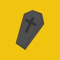 Coffin illustration vector