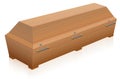 Coffin Wooden Casket Royalty Free Stock Photo