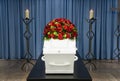 Coffin in morque Royalty Free Stock Photo
