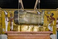 Coffin of tut ench amon in the exhibition in Munich