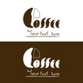 Coffr logo design on eps vector graphic Royalty Free Stock Photo