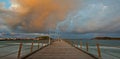 Coffs Harbour jetty Royalty Free Stock Photo