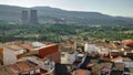 Cofrentes roofs and nuclear plant