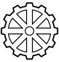 Cog, cogwheel Isolated Vector Icon can be easily modified or edit Royalty Free Stock Photo