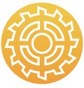 Cog, cogwheel Isolated Vector Icon can be easily modified or edit Royalty Free Stock Photo