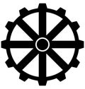 Cog, cogwheel Isolated Vector Icon can be easily modified or edit Royalty Free Stock Photo