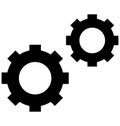 Cog, cogwheel Isolated Vector Icon can be easily modified or edit Royalty Free Stock Photo