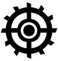 Cog, cogwheel Isolated Vector Icon can be easily modified or edit Royalty Free Stock Photo