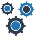 Cog, cogwheel Isolated Vector Icon can be easily modified or edit Royalty Free Stock Photo