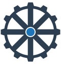 Cog, cogwheel Isolated Vector Icon can be easily modified or edit Royalty Free Stock Photo