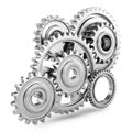 Cog gears mechanism concept. 3d Royalty Free Stock Photo