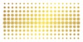 Cog Gold Halftone Effect Royalty Free Stock Photo