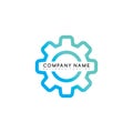 cog setting brand template logo logotype theme art Royalty Free Stock Photo