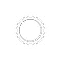 Cog Settings. flat vector icon Royalty Free Stock Photo
