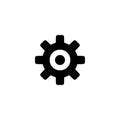 Cog Settings Flat Vector Icon Royalty Free Stock Photo