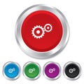 Cog settings sign icon. Cogwheel gear symbol.