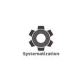 Cog wheel simple system symbol vector