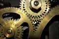 Cog wheels closeup Royalty Free Stock Photo