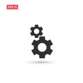 Cog wheels vector icon design isolated Royalty Free Stock Photo