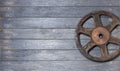 Cog Wood Background Royalty Free Stock Photo